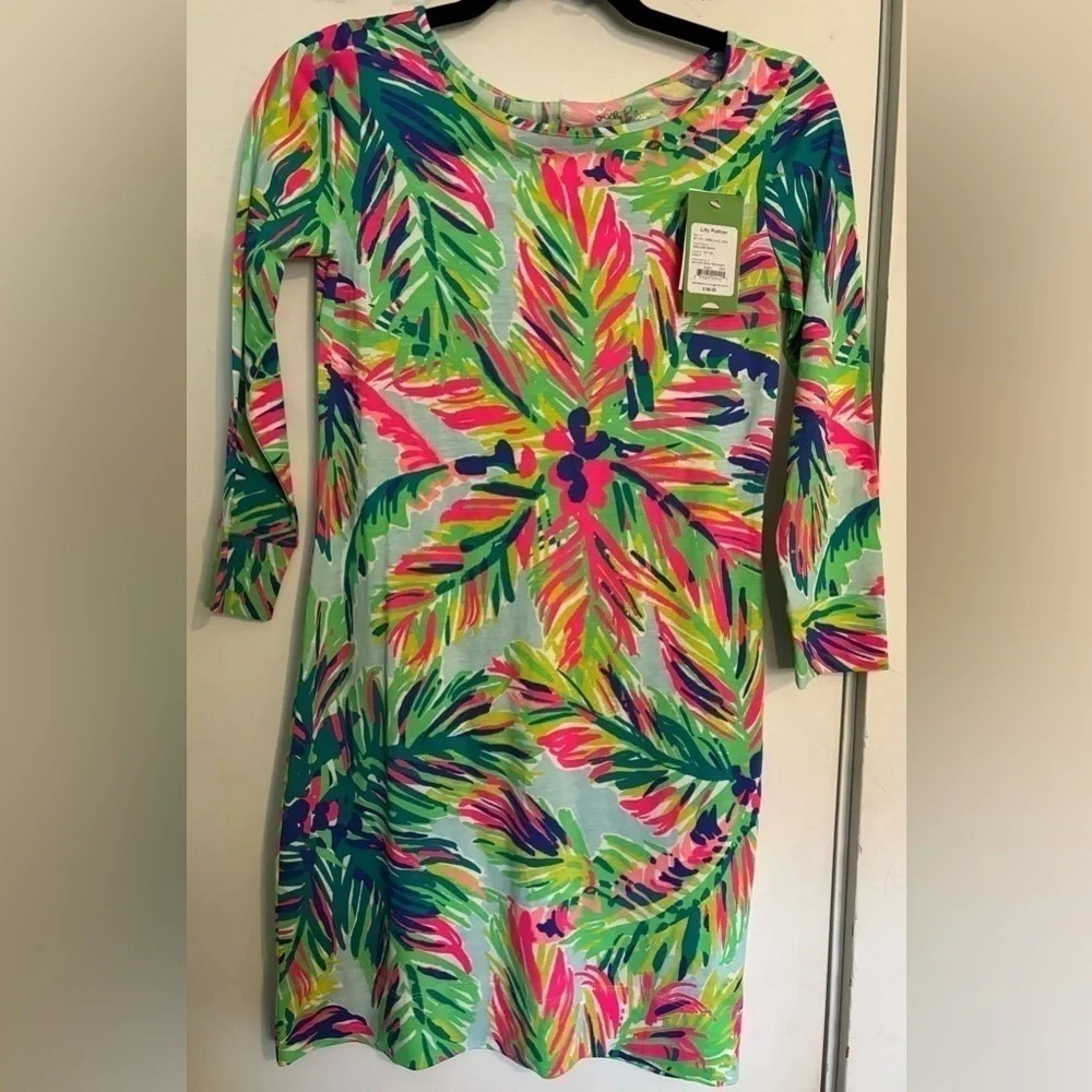NWT Womens Island Time Reduced Marlowe Dress Lilly Pulitizer Sz XXS Tropical